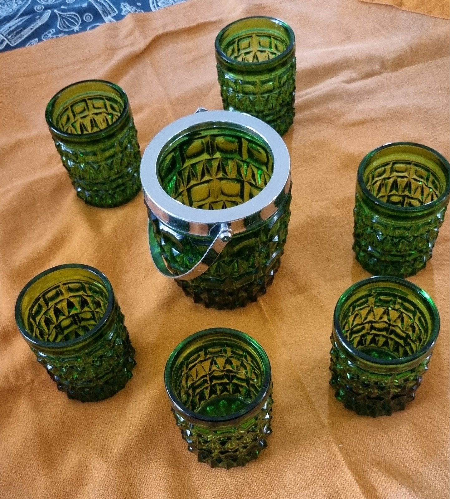 Set van 6 whisky glazen en ijsemmer, Verzamelen, Ophalen