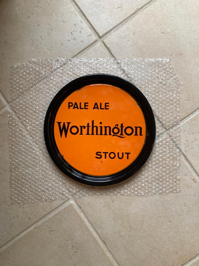 Plateau en émail Worthington Stout, Collections, Enlèvement ou Envoi