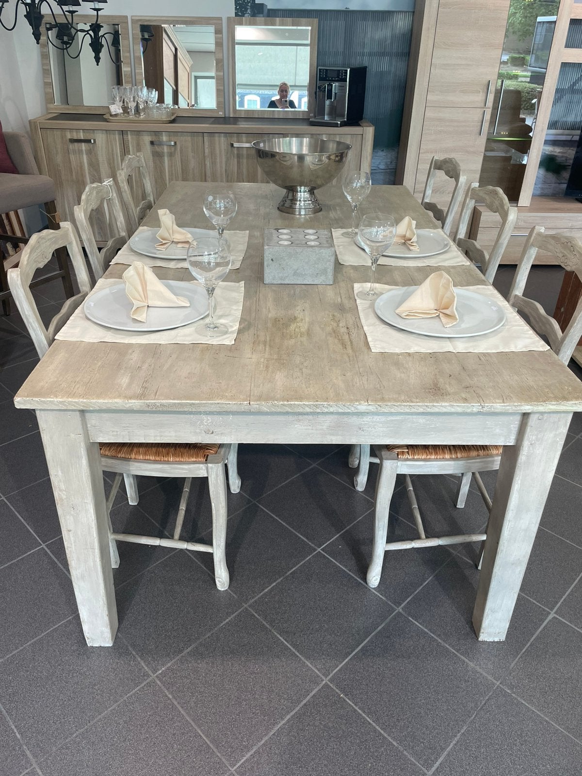 Tafel met 6 stoelen, Huis en Inrichting, Ophalen, Zo goed als nieuw