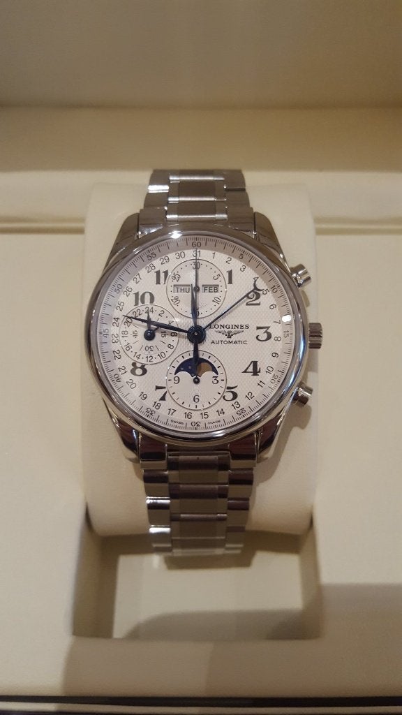 À VENDRE 3 montres TOP: Breitling, Longines, Baume & Mercier, Montre-bracelet, Enlèvement ou Envoi, Breitling, Acier