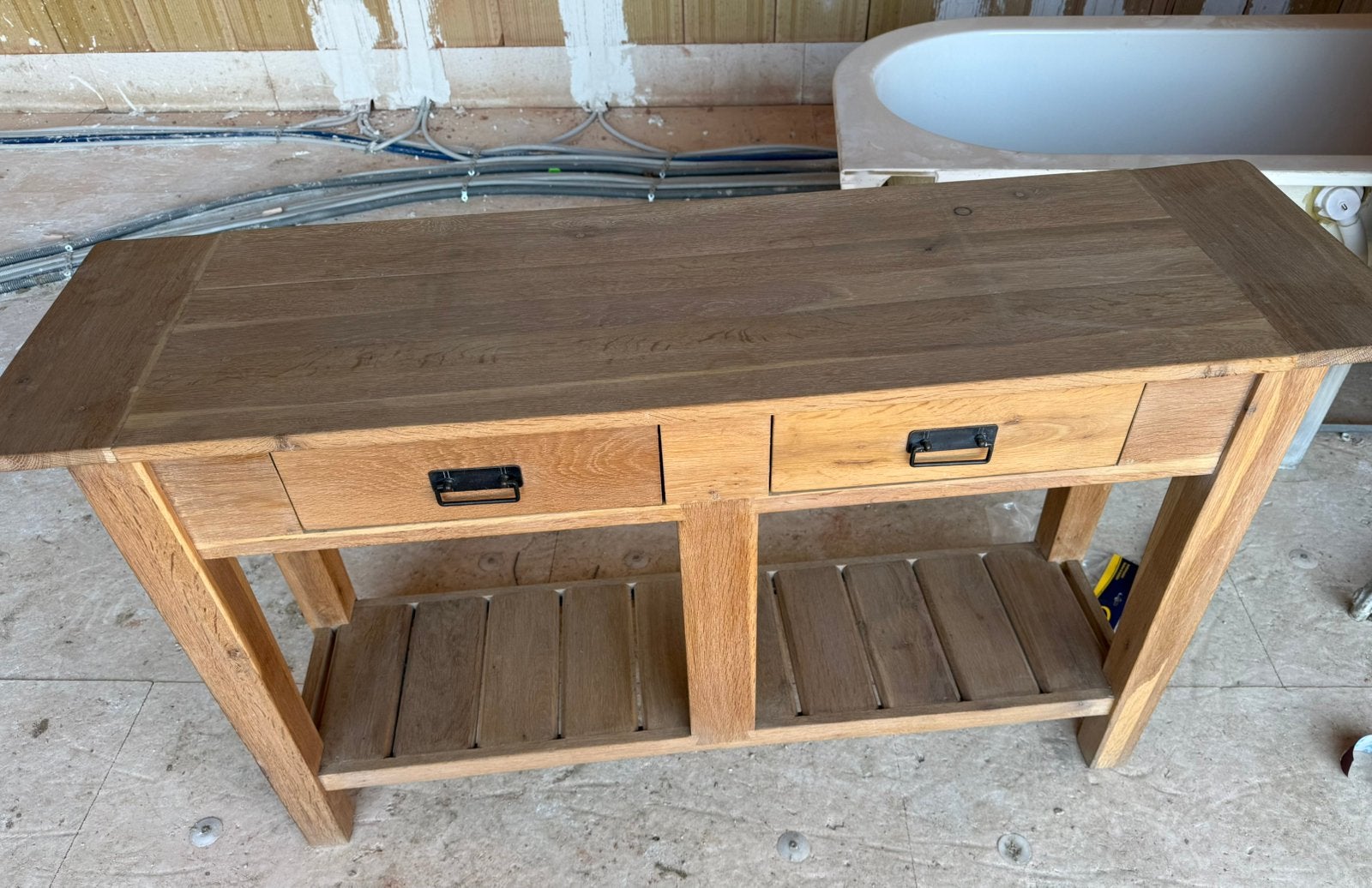 Sidetable, Huis en Inrichting, Ophalen, Gebruikt, Teakhout