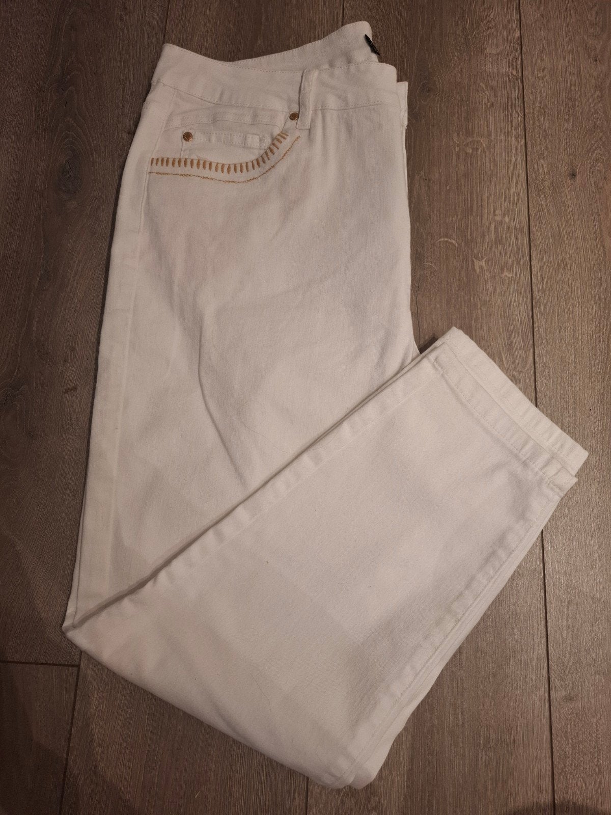 witte broek ( norah ) 48, Kleding | Dames, Spijkerbroeken en Jeans, Ophalen of Verzenden