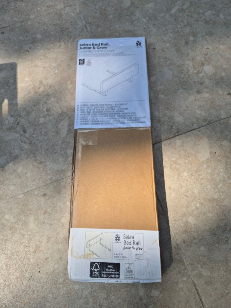 Sebra Bed Rail Junior & Grow | Veiligheidsrekje | Wit, Ophalen, Nieuw
