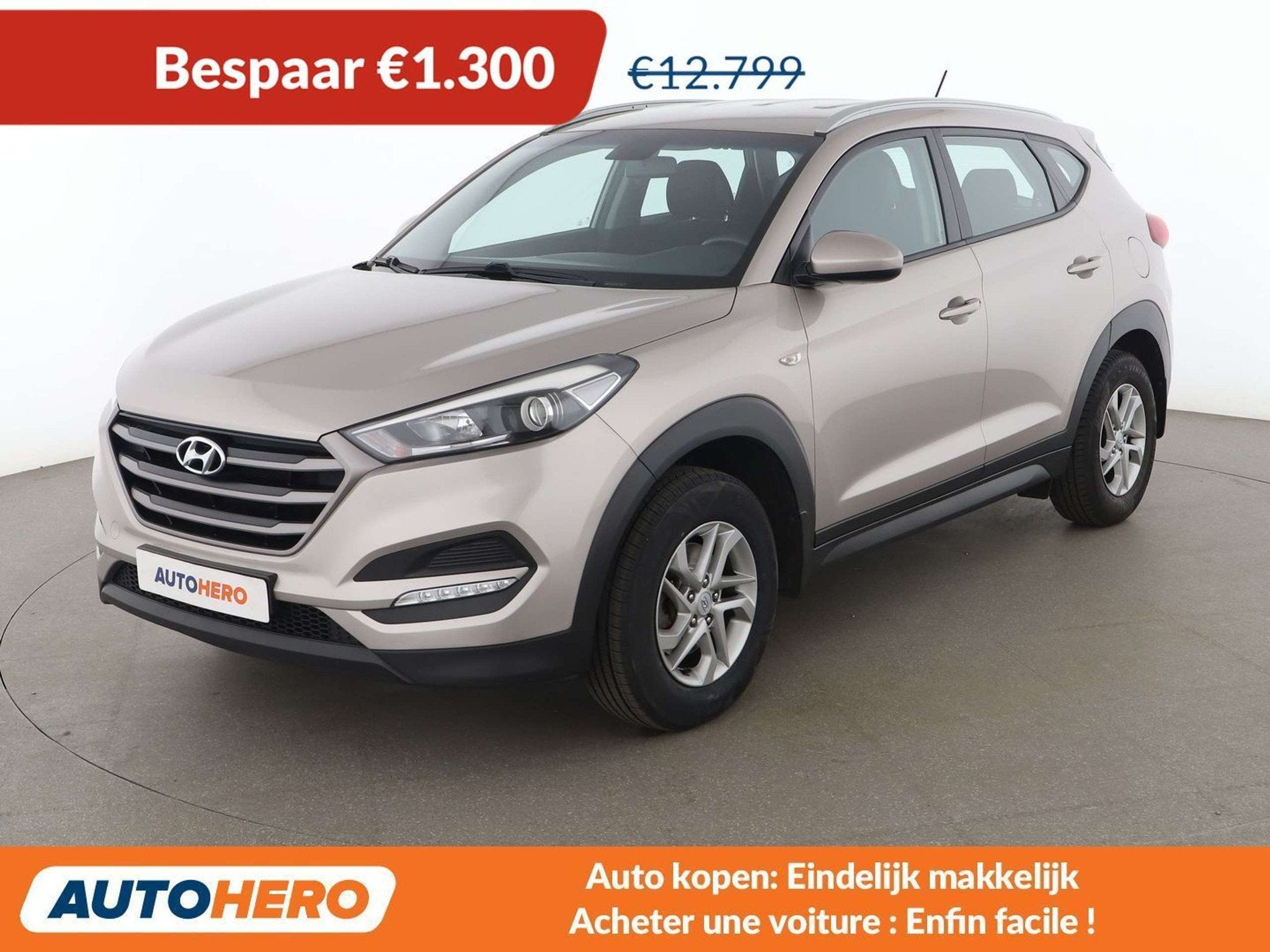 Hyundai Tucson 1.6 Advantage blue 2WD (bj 2016), Voorwielaandrijving, Gebruikt, 1591 cc, https://public.car-pass.be/vhr/161b1dc6-bcfd-4d00-ac8c-f7e5e935f173