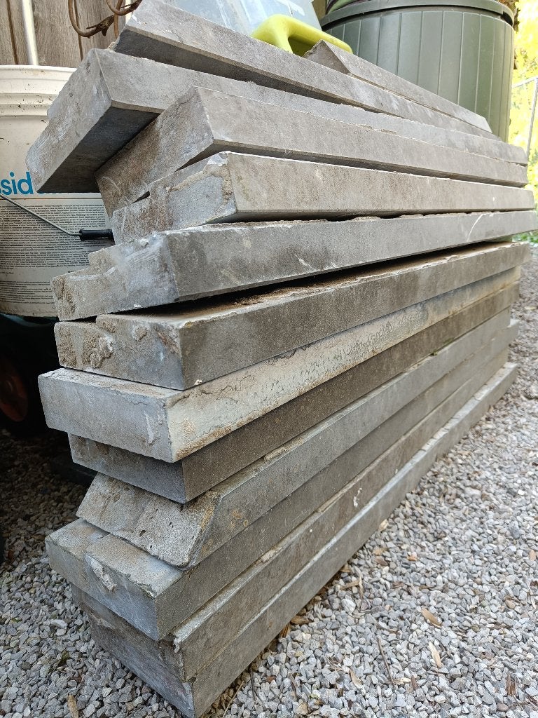 Blauwsteen boordsteen 4 x 15 x 100, Moins de 25 cm, Bordure, Moins de 25 cm, Utilisé
