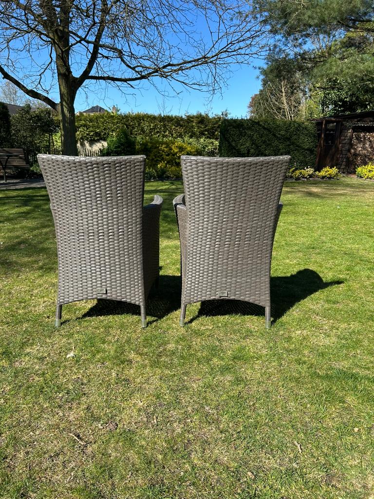Rieten tuinstoelen, Tuin en Terras, Ophalen, Zo goed als nieuw, Wicker