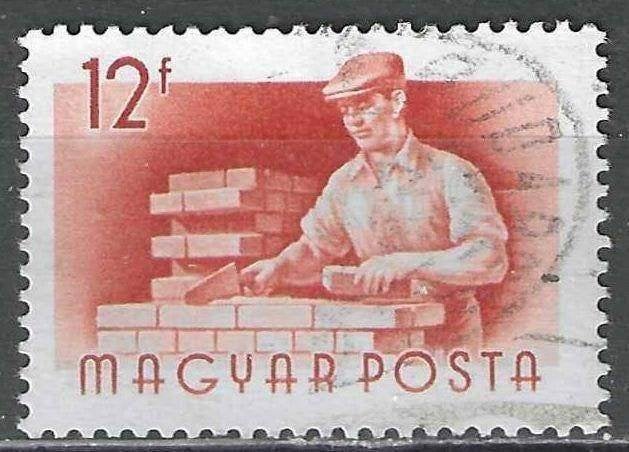 Hongarije 1955 - Yvert 1160 - Courante reeks - Beroepen (ST), Verzenden, Gestempeld