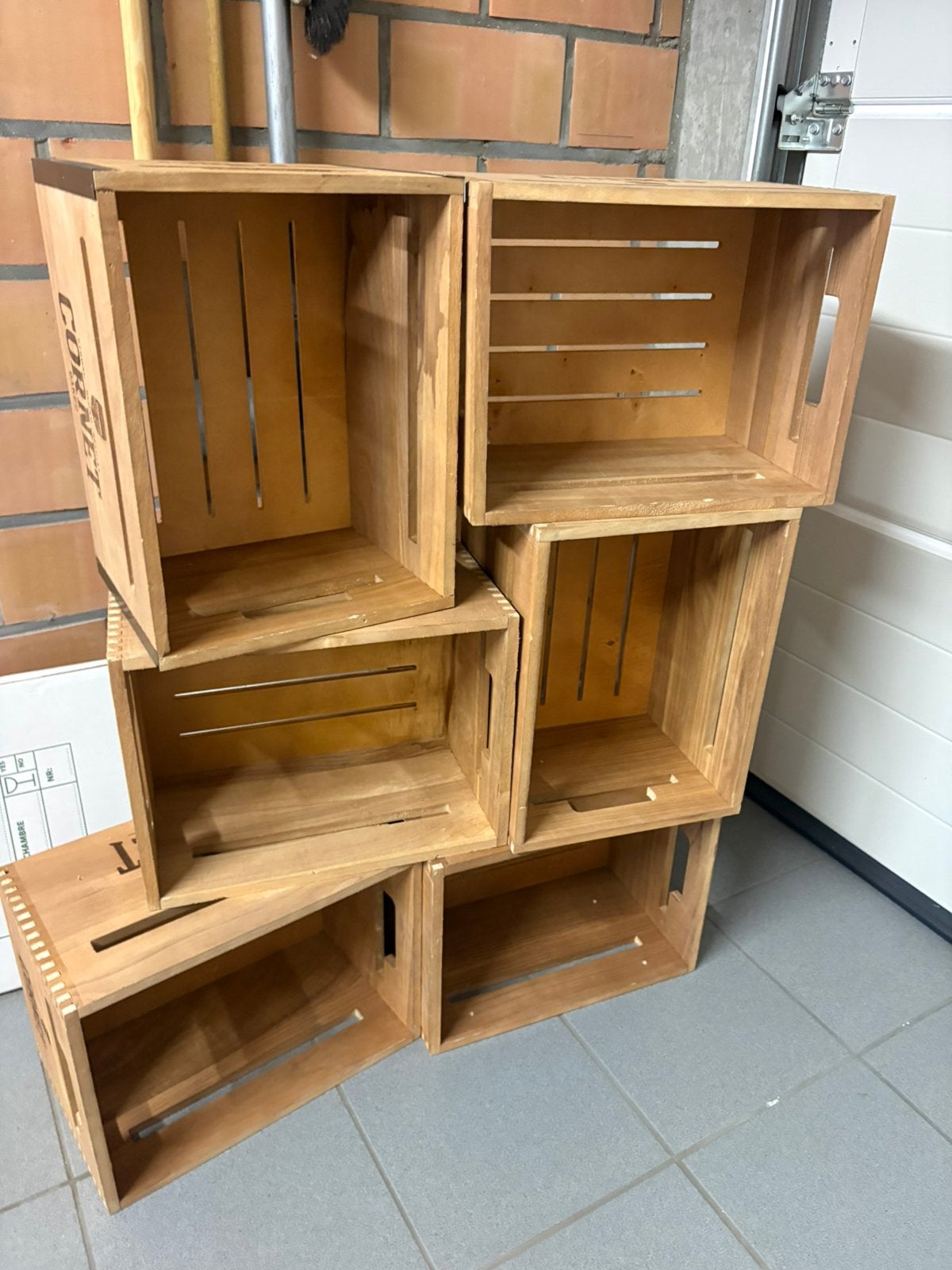 Lotdr 6 caisses en bois Cornet, Enlèvement, Comme neuf