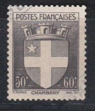 Frankrijk 1942  nr 553, Verzenden, Gestempeld