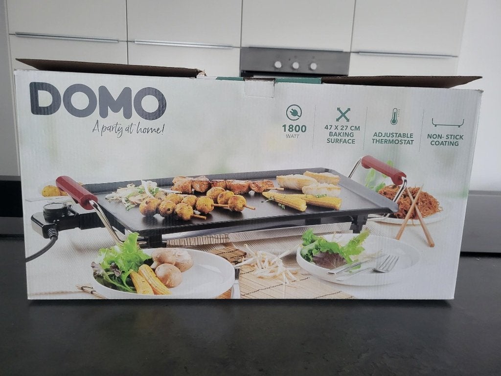 DOMO Teppanyaki - 47 cm - 1800 W, Electroménager, Plaques de gril, Enlèvement, Comme neuf, Gril de table