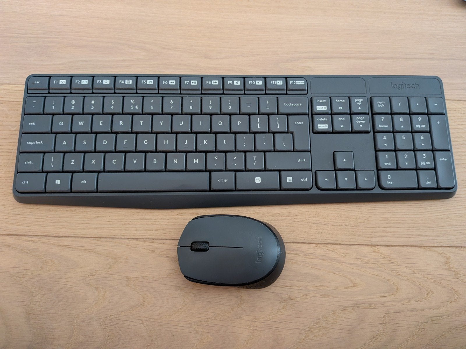 Clavier Logitech QWERTY et souris, Enlèvement ou Envoi, Qwerty, Comme neuf, Sans fil