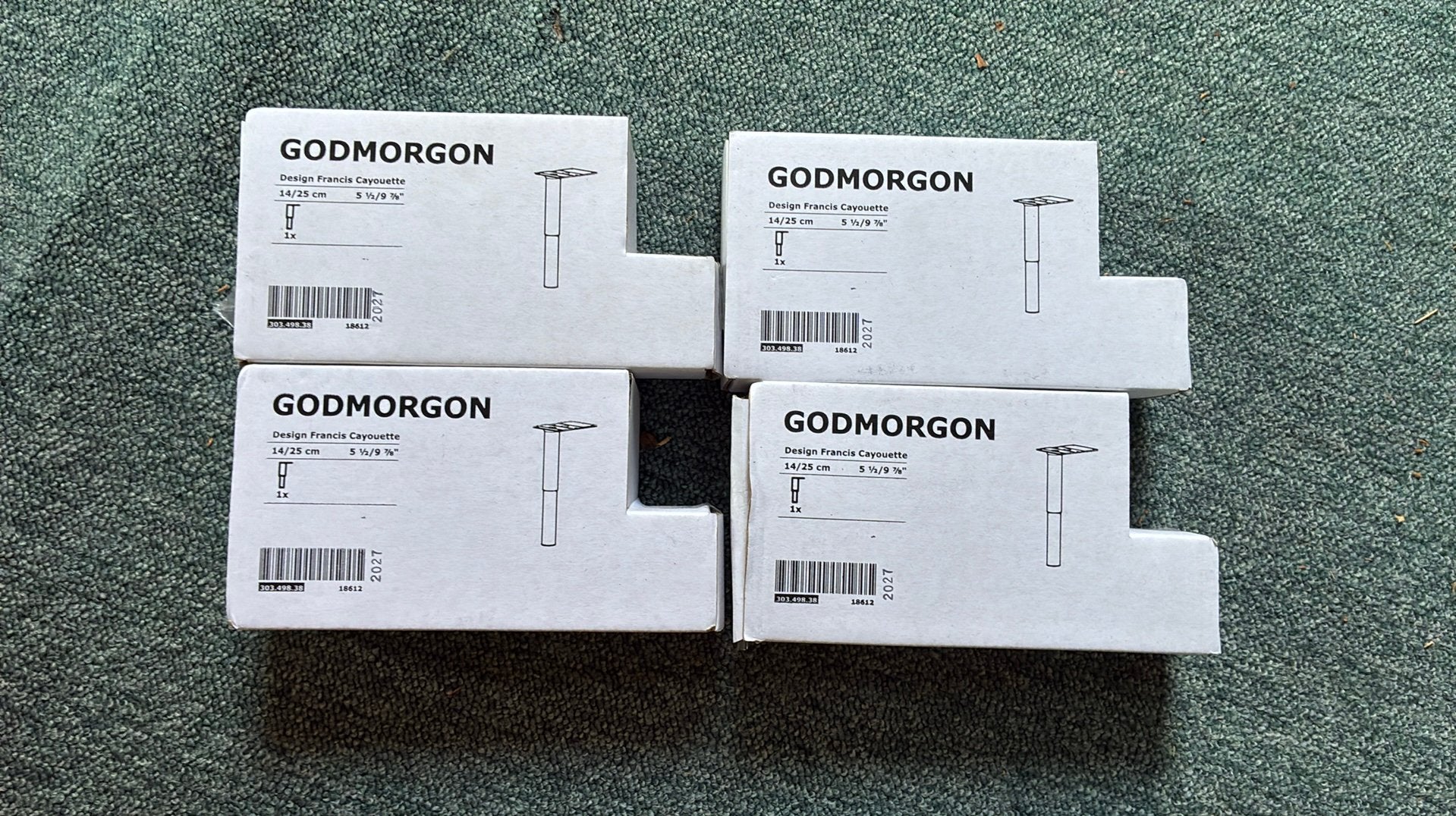 Pieds en acier inoxydable IKEA Godmorgon, Enlèvement ou Envoi, Neuf
