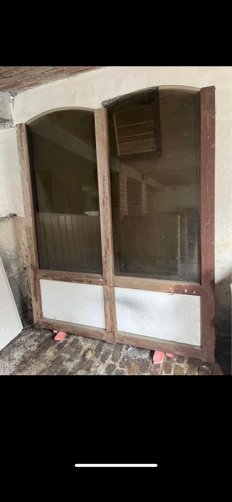 Houten windscherm, Doe-het-zelf en Bouw, Ophalen, Gebruikt