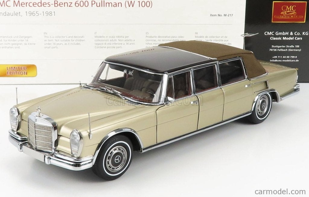 Collection Mercedes Benz 600 Pullman Landaulet CMC 1/18!, Hobby & Loisirs créatifs, Voitures miniatures | 1:18, Enlèvement, Neuf