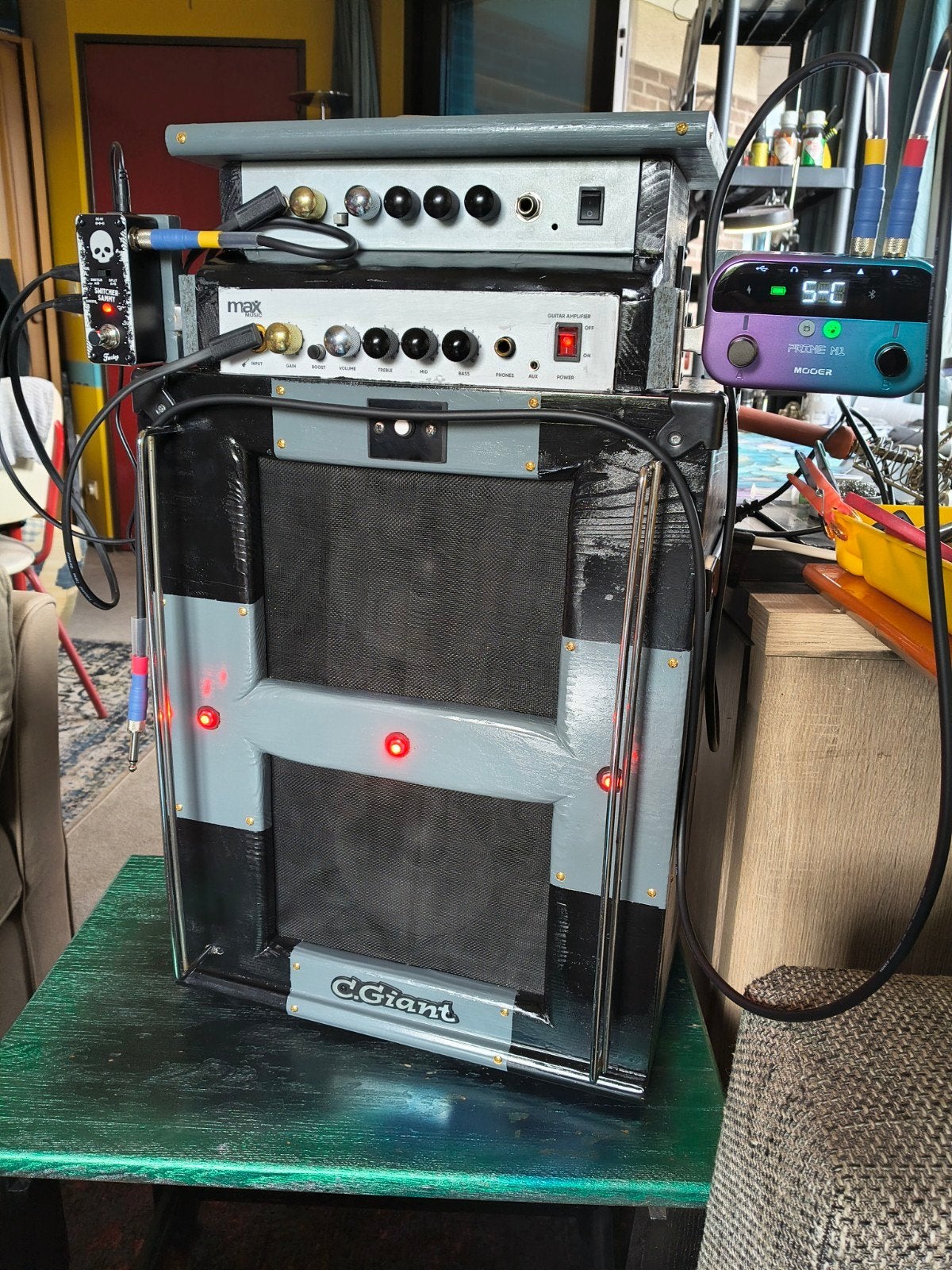 Custom gitaar versterker, Muziek en Instrumenten, Versterkers | Bas en Gitaar, Ophalen, Zo goed als nieuw, Gitaar, 50 tot 100 watt
