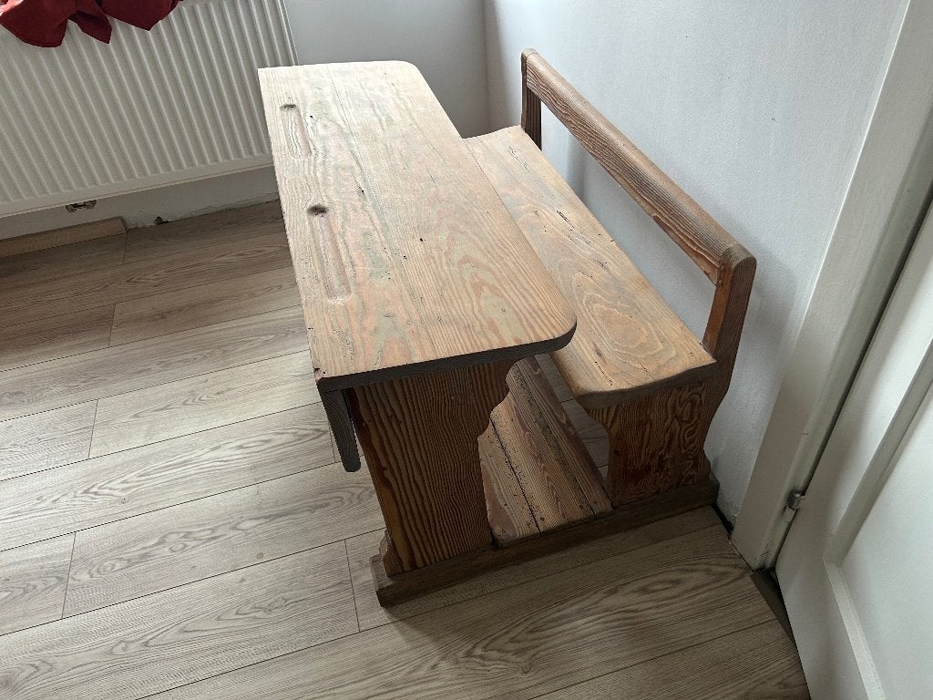 Schoolbank, Huis en Inrichting, Ophalen, Gebruikt, Hout, Kinderbureau
