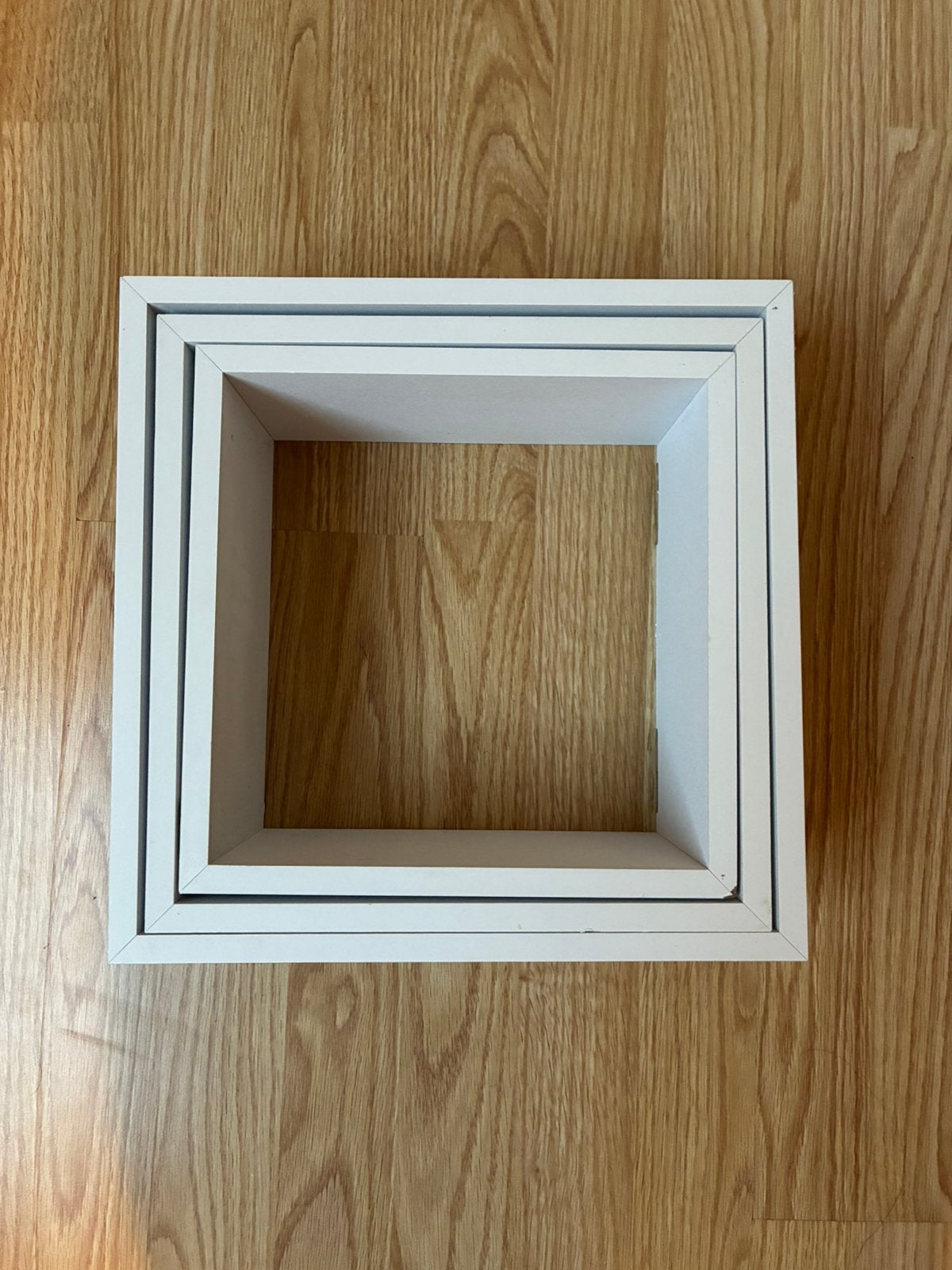 Lot de 3 étagères murales carrées blanches, Enlèvement, Comme neuf, Bois, Blanc