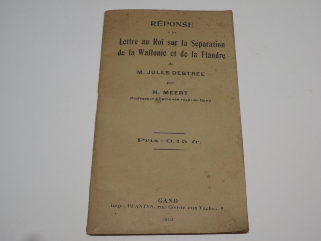 Réponse à la Lettre au Roi sur la Séparation (Jules Destrée), Ophalen of Verzenden