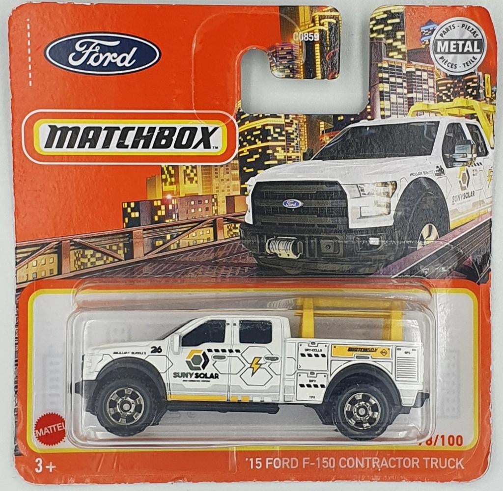 Matchbox - '15 Ford F-150 Contractor Truck - GXM96 - 1:64, Neuf, 333 Continental Boulevard, El Segundo, CA 90245, United States