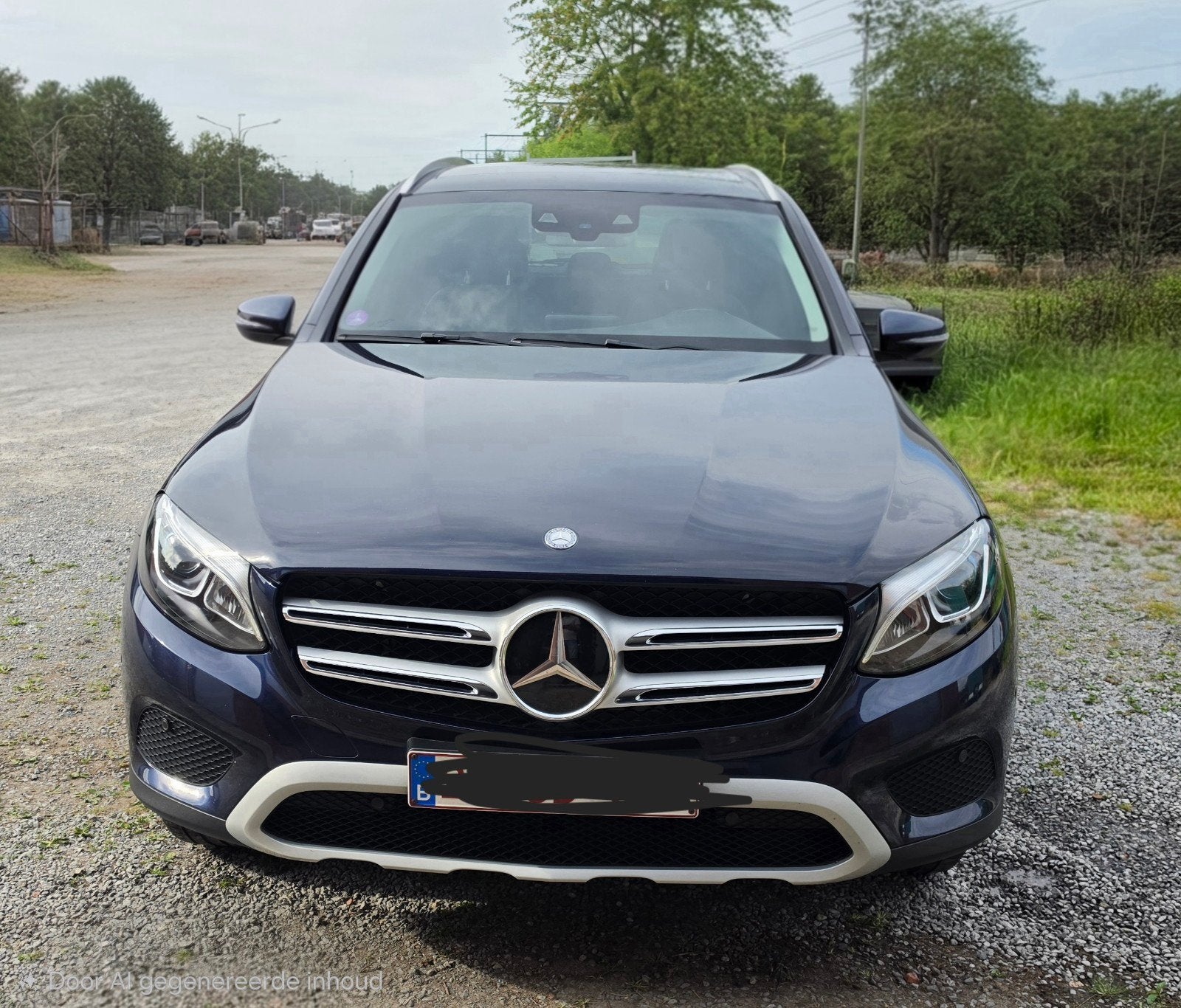 Mercedes GLC 350e 4 Matic, Auto's, Automaat, Euro 6, Blauw, Leder