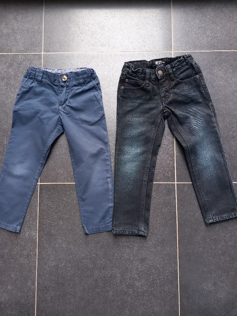 2 lange broeken maat 98, Kinderen en Baby's, Kinderkleding | Maat 98, Broek, Gebruikt, H&M, Ophalen of Verzenden