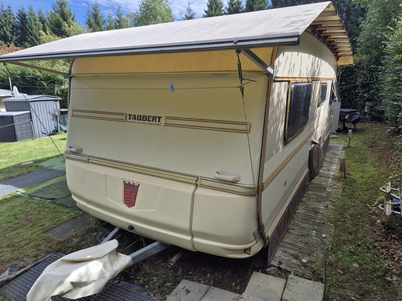Tabbert Comtesse 620 met Ben Eilers Frametent, Ophalen