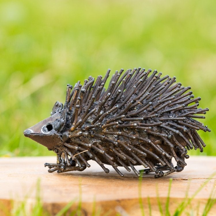 Mooievogels - Metalen egel, Tuin en Terras, Ophalen of Verzenden, Nieuw, Metaal, Dierenbeeld