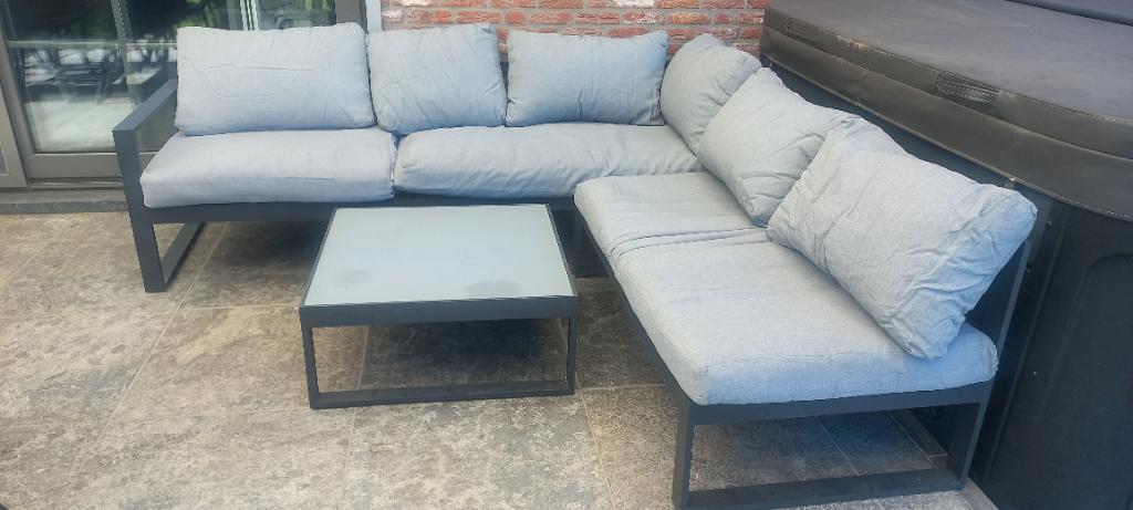 Lounge Vinci Exterioo MOET WEG, Tuin en Terras, Ophalen, 5 zitplaatsen, Bank, Aluminium