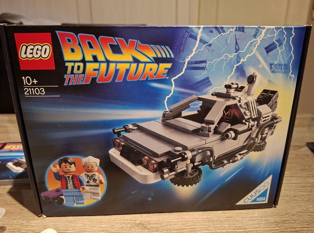 Lego 21103 Back to the future The DeLorean + doos, Enlèvement ou Envoi, Lego, Ensemble complet, Utilisé