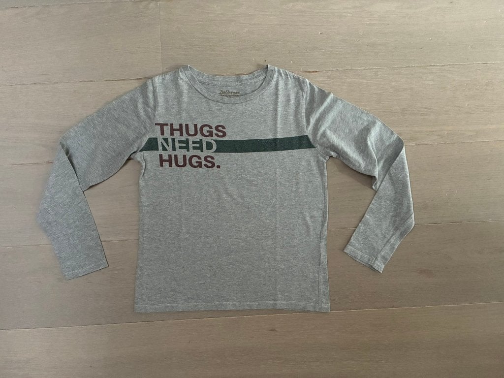 Grijze longsleeve T-shirt van Bellerose (Maat 12 jaar / 152), Ophalen of Verzenden, Zo goed als nieuw, Shirt of Longsleeve, Jongen