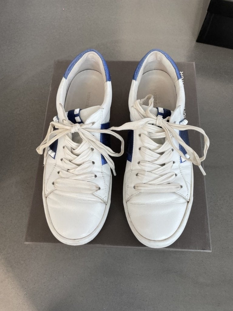 Sneakers Kennel & Schmenger en cuir de veau blanc taill37,5, Enlèvement ou Envoi, Sneakers et Baskets, Comme neuf, Blanc