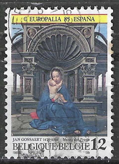 Belgique 1985 - Yvert/OBP 2157 - Europalia 85 - Espagne (ST), Envoi, Affranchi, Oblitéré, Art
