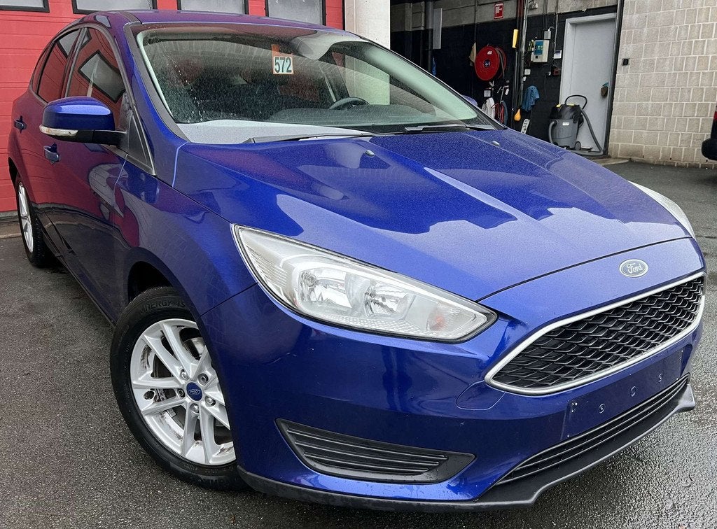 Ford Focus 1.0 EcoBoost Business Edition + CLIM (bj 2014), Auto's, Focus, Gebruikt, Euro 6, Blauw