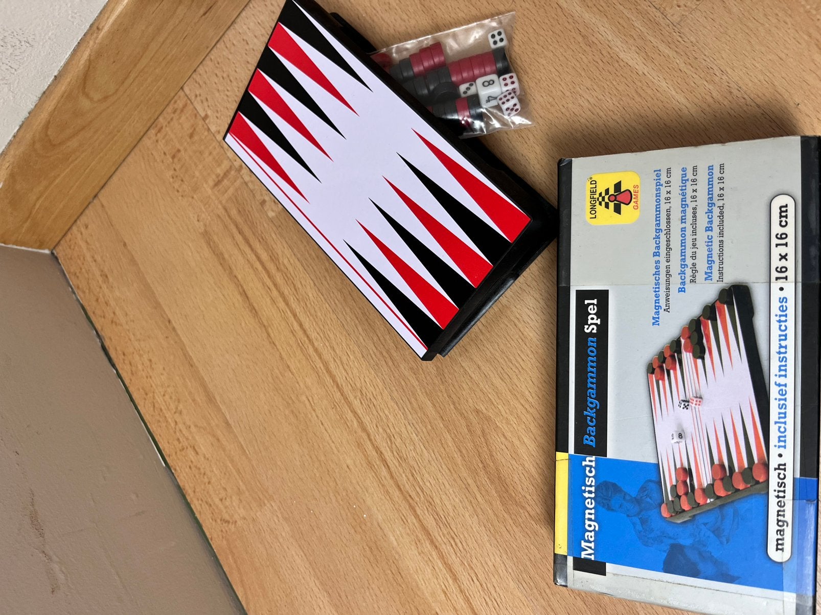 Reis gezelschapsspel Schaken Backgammon, Hobby en Vrije tijd, Ophalen of Verzenden