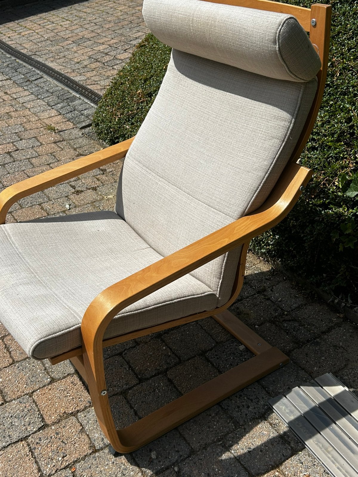 Salon de détente en bois et tissu, .., Enlèvement ou Envoi, Comme neuf, Bois