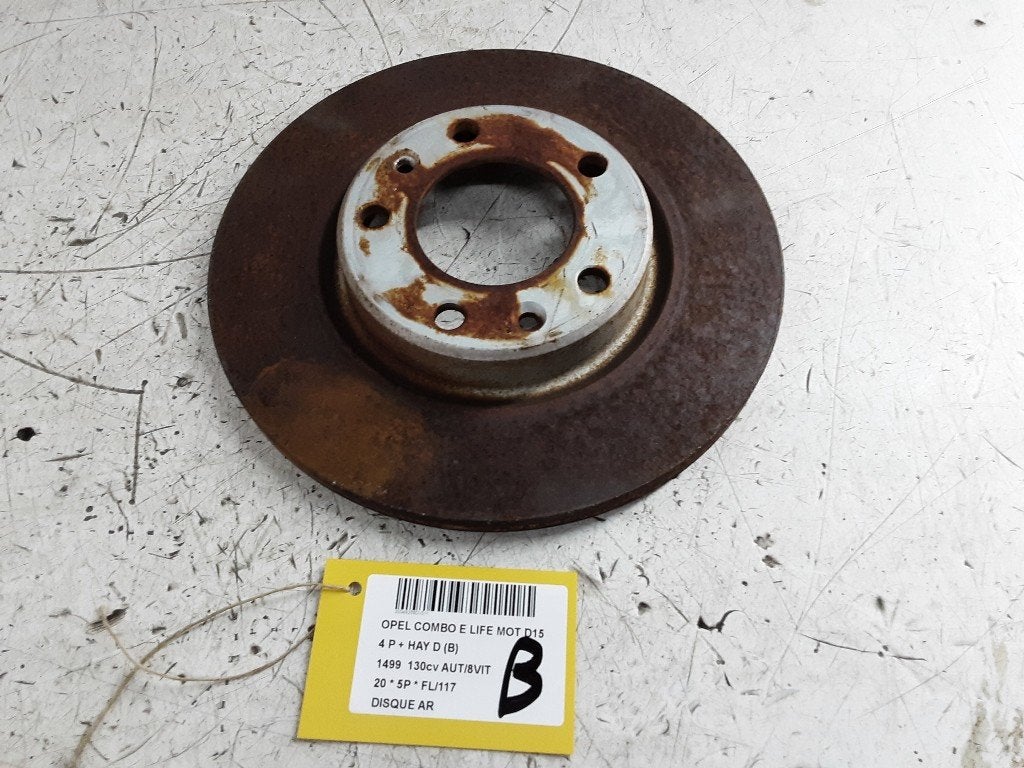 FREIN DISQUE ARRIÈRE Opel Combo Life / Tour (01-2018/-), Opel, Opel Automobile GmbH, Utilisé, Kontakt-opel@opel.com