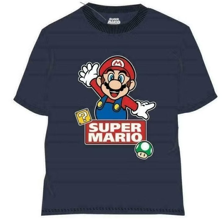 Super Mario T-shirt DB - Maat 98 - 104 - 110 - 116 - Katoen, Kinderen en Baby's, Kinderkleding | Maat 104, Super Mario, Nieuw