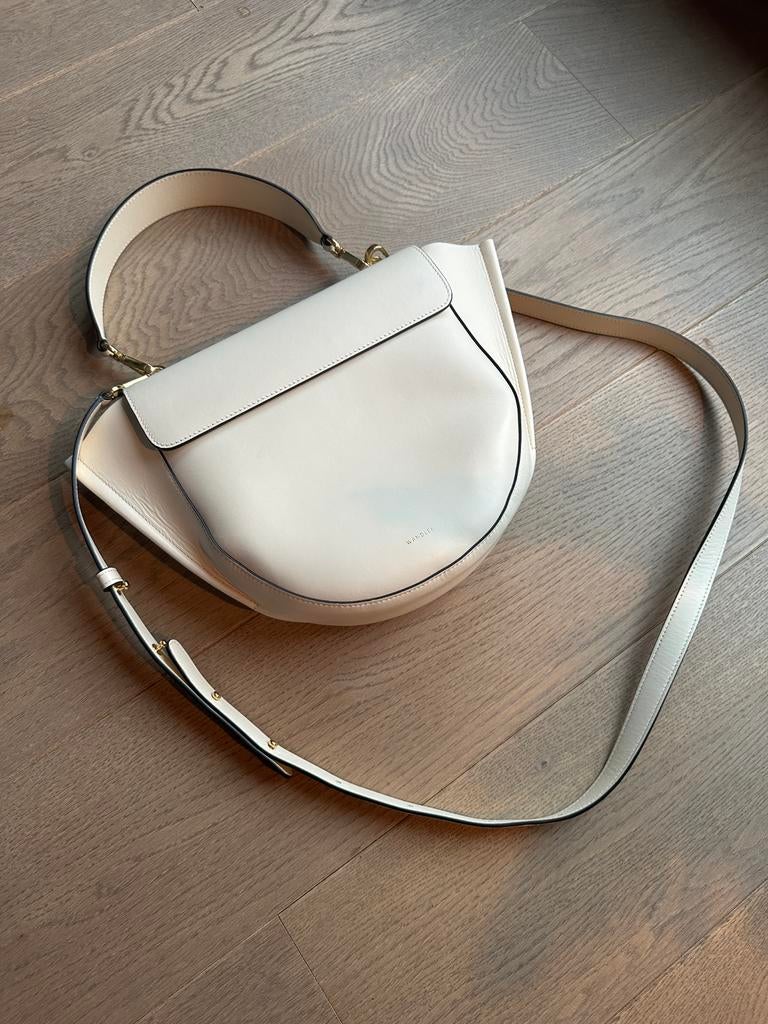 Wandler Hortensia Medium - Off-White Leather, Ophalen, Handtas
