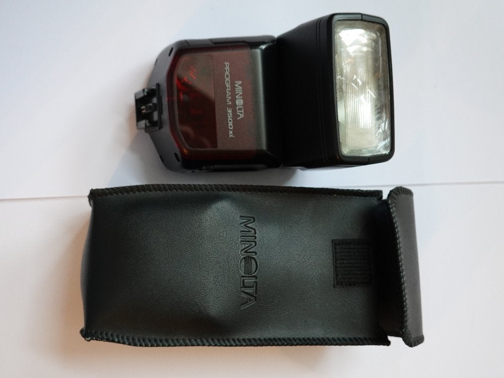Minolta Program Flash XI, Audio, Tv en Foto, Fotocamera's Analoog, Ophalen, Gebruikt, Spiegelreflex, Minolta