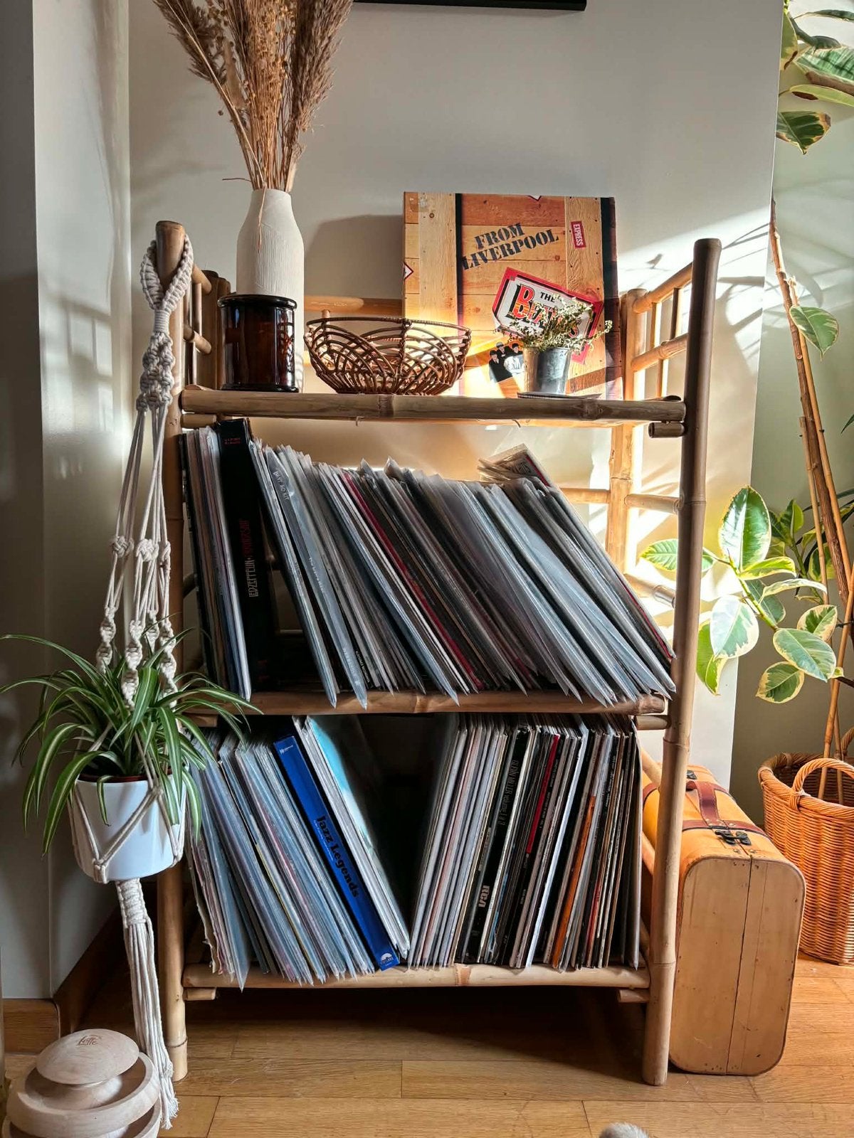 Meuble (Armoire / Bibliotheque) en bambou, Maison & Meubles, Enlèvement, Comme neuf