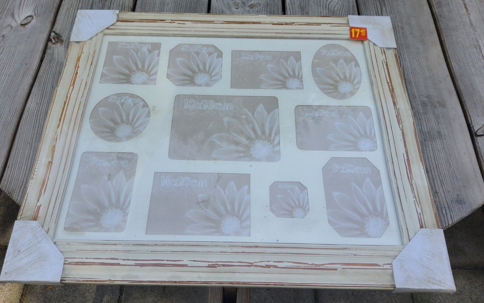 grote nieuwe fotokader, Neuf, Beige, Enlèvement, Bois