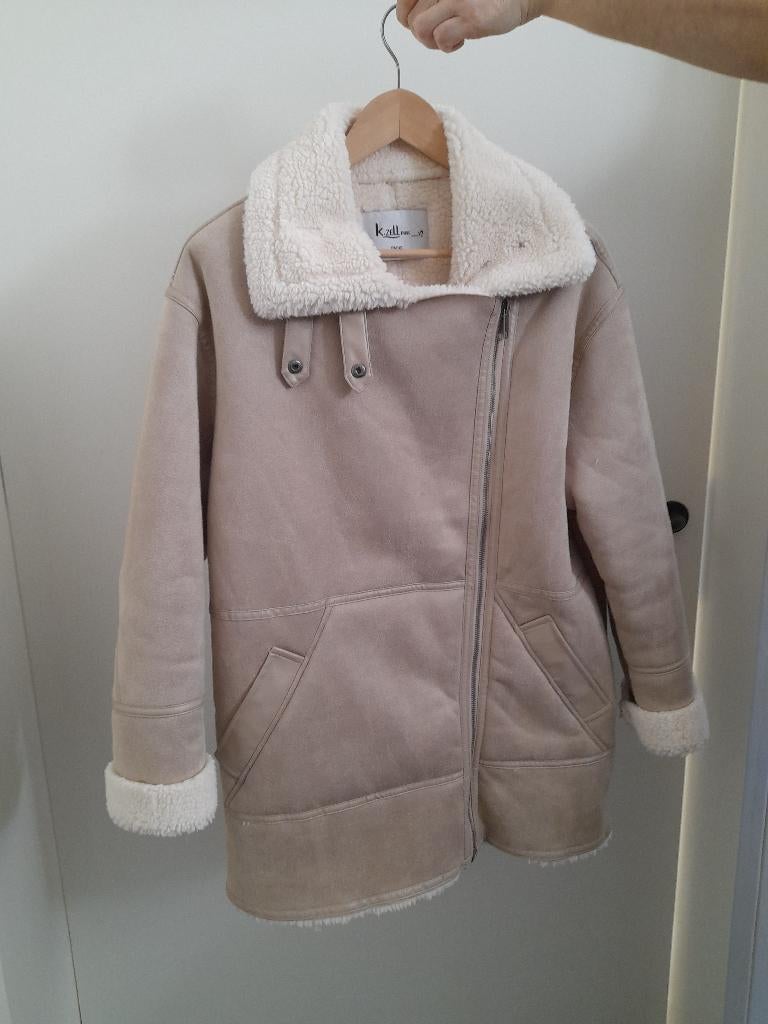 Veste en fourrure K Zell - mouton inversé - taille L, Enlèvement ou Envoi, Comme neuf, Taille 42/44 (L)