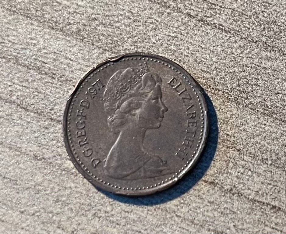 pièce 1/2 penny neuf - Grande-Bretagne - Elizabeth II, Enlèvement ou Envoi
