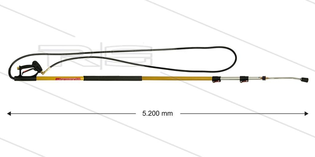 Telescooplans 5,2m Glasvezel Aluminium 250 Bar, Verzenden