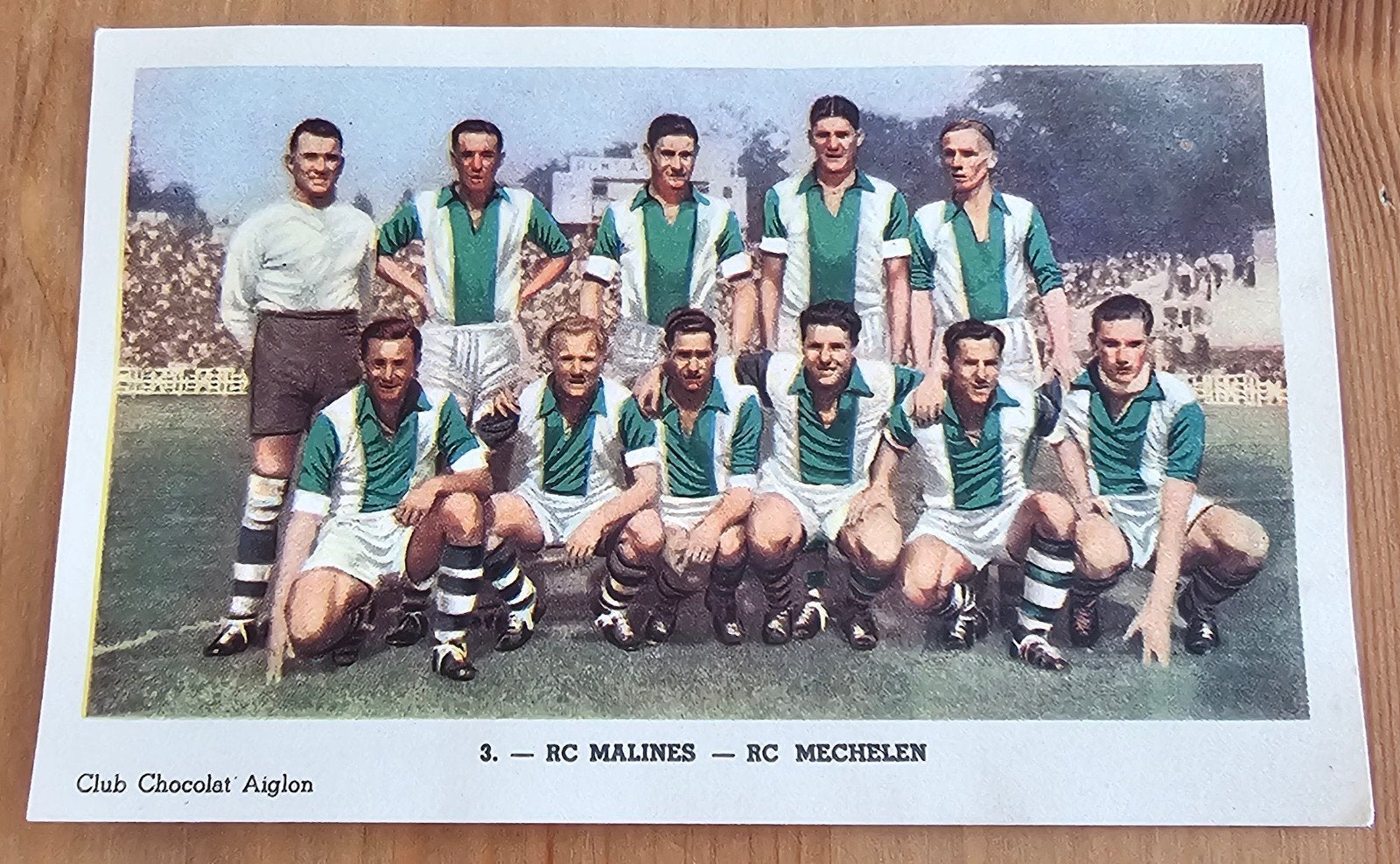 Chocolat Aiglon 1952 (pré panini) Team Malines RC Football !, Enlèvement ou Envoi, Comme neuf, Image