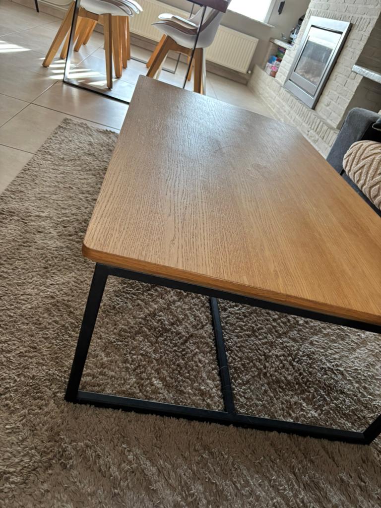 Industriële salontafel, Huis en Inrichting, Tafels | Salontafels, Ophalen, Zo goed als nieuw