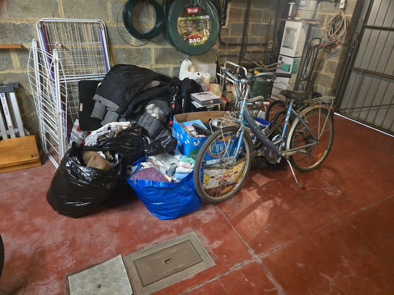 lot pour brocante, Enlèvement