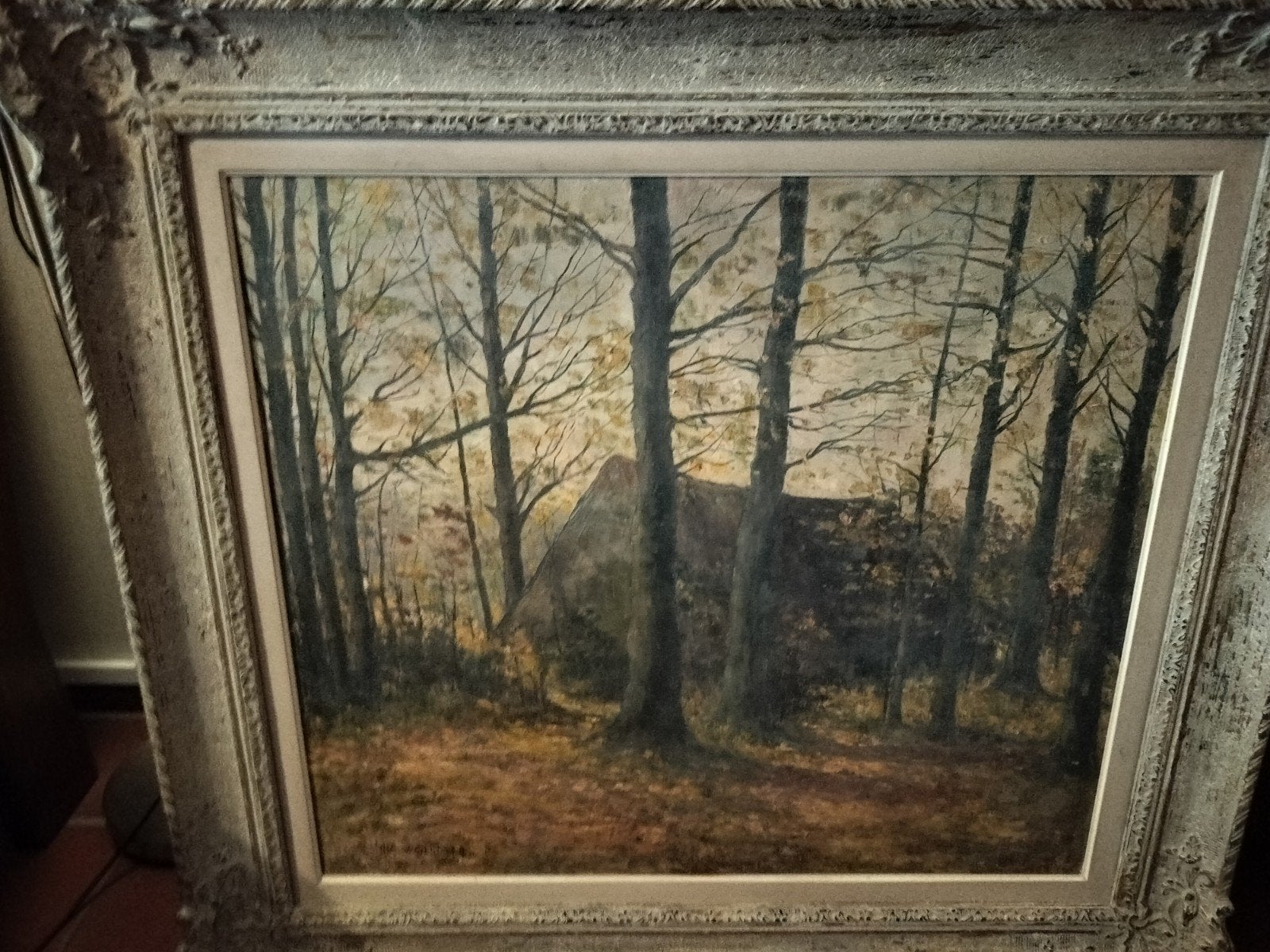 Schilderij Mia van genesen, Antiek en Kunst, Ophalen, Olieverf, Landschap, Doek