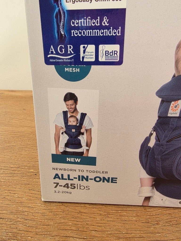 Porte-bébé Ergobaby Omni 360 Cool Air Mesh Comme neuf, Enlèvement, Comme neuf, Porte-bébé, Autres marques