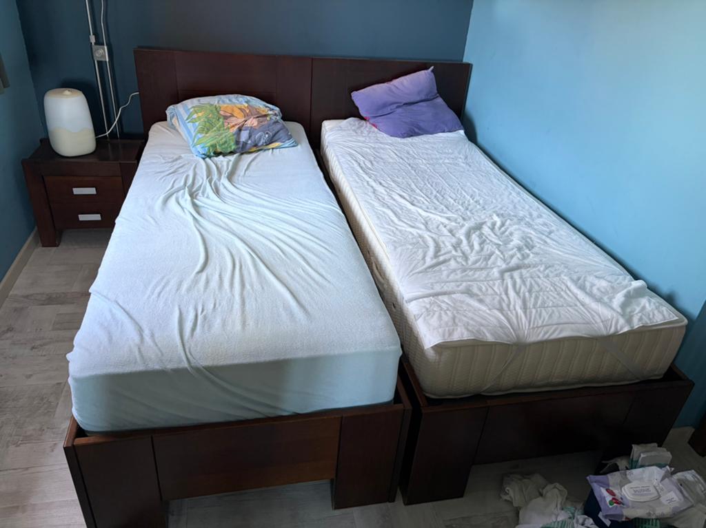 GRATUIT - 2 lits de 80, Maison & Meubles, Enlèvement, Comme neuf